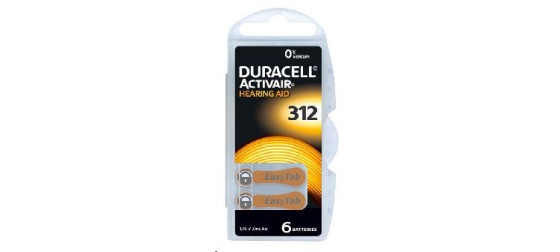 Duracell DA 312 P6 Easy Tab 6pack