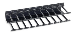 TRITON vertikální vyvazovací panel 10 U, dvouřadý, pro rozvaděče šířky 800mm z řady RMA, RZA, RDA, RTA, RYA, černý