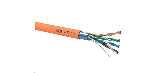 Instalační kabel Solarix CAT5E FTP LSOHFR B2ca s1 d1 a1 500m SXKD-5E-FTP-LSOHFR-B2ca