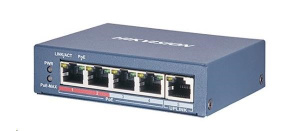 HIKVISION DS-3E0105P-E (B) (4+1) PoE switch, 60W budget, 1x 100Mbit, 4x 10/100Mbit PoE Plus, IEEE802.3af/at
