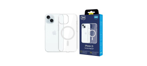 3mk ochranný kryt EverClear Magcase pro Apple iPhone 15