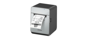 Epson TM-L100, 8 dots/mm (203 dpi), cutter, linerless, USB, Lightning, BT, Ethernet, black