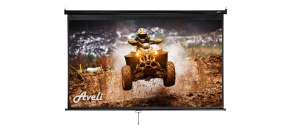Nástěnné projekční plátno AVELI, 204x115cm (16:9) 92", černý tubus Nástěnné projekční plátno AVELI, 204x115cm (16:9) 92", černý tubus