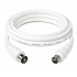 PREMIUMCORD TV kabel anténní propojovací 3m (koaxiální, M/F, 75 Ohm)