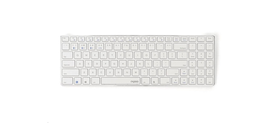 RAPOO klávesnice E9100M, bezdrátová, Ultra-slim, CZ/SK, bílá