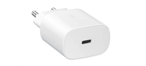 Samsung cestovní nabíječka EP-TA800XWE, Quickcharge 25W, kabel USB-C, bílá