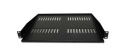 XtendLan 19" předsunutá police s perforací 1U/400mm, nosnost 25kg, černá
