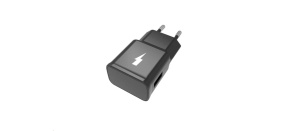 WG - Síťová nabíječka Fast 1x USB-A, Quick Charge 3.0, 5V-9V-12V, black