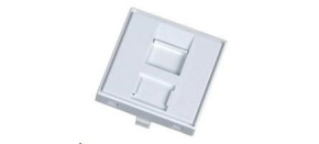 Modul neosazený 1x RJ45, 45x45 mm s prachovkou
