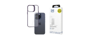 3mk ochranný kryt Satin Armor Case+ Purple pro Apple iPhone 15 Pro