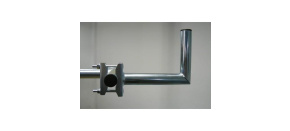 Držák antény na balkón, galvanický zinek, délka 25cm Držák antény na balkón, galvanický zinek, délka 25cm