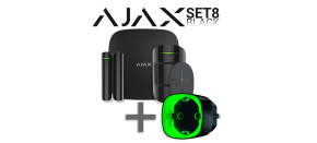 Ajax SET 8 -  StarterKit black +  Socket black - ZDARMA