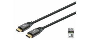Manhattan kabel HDMI s Ethernetem, HDMI Male na Male, 3m, černá Manhattan kabel HDMI s Ethernetem, HDMI Male na Male, 3m, černá