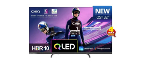 CHiQ L32QST TV 32", QLED, Full HD, Google TV, Frameless, Dolby Audio, dbx-tv, HDR 10