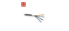 LYNX FTP kabel, Cat5e, LSZH, 0,5mm, celoměděný, vnitřní, šedý, box 305m