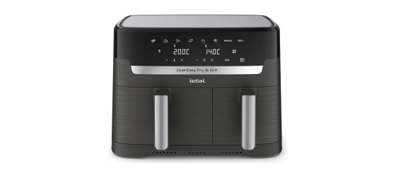 Tefal Dual Easy Fry & Grill 2v1 Horkovzdušná fritéza, Černá
