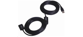 PREMIUMCORD USB 2.0 repeater a prodlužovací kabel A/M-A/F 15m