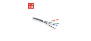 LYNX UTP kabel Cat5e, LSOH, celoměděný, vnitřní, šedý, box 305m