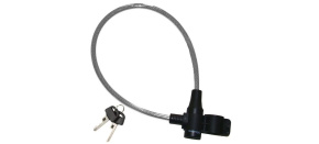 Master Lock Ocelové lanko na kolo  8269EURDPRO_65cm, průhledné