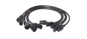 APC Power Cord Kit, 10A, 100-230V, 2', (5) C13 to C14