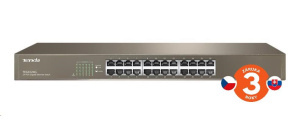 Tenda TEG1024G 24-Port Gigabit Ethernet Switch, 10/100/1000 Mb/s, Rackmount Tenda TEG1024G 24-Port Gigabit Ethernet Switch, 10/100/1000 Mb/s, Rackmount