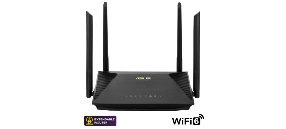 ASUS RT-AX53U (AX1800) WiFi 6 Extendable Router, AiMesh, 4G/5G Mobile Tethering