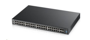 Zyxel XGS2210-52 52-port Managed L2+ Gigabit Switch, 48x gigabit RJ45, 4x 10GbE SFP+