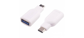 PremiumCord adaptér USB 3.1 konektor C - USB 3.0 A (M/F), OTG, bílá PremiumCord adaptér USB 3.1 konektor C - USB 3.0 A (M/F), OTG, bílá