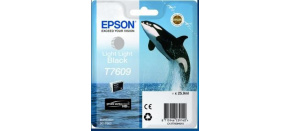 EPSON ink čer ULTRACHROME HD "Kosatka" - Light Light Black - T7609 (25,9 ml)