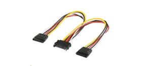 PREMIUMCORD Kabel SATA napájecí (Y) k HDD (2xF/1xM, 16cm, rozdvojka)