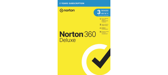 NORTON 360 DELUXE 25GB +VPN 1 uživatel pro 3 zařízení na 2 roky ESD