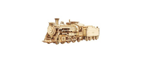 RoboTime dřevěné 3D puzzle Parní lokomotiva RoboTime dřevěné 3D puzzle Parní lokomotiva