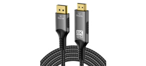 PremiumCord DisplayPort 1.4 na HDMI2.1 kabel pro rozlišení 8K@60Hz,4K@144Hz, 2m PremiumCord DisplayPort 1.4 na HDMI2.1 kabel pro rozlišení 8K@60Hz,4K@144Hz, 2m