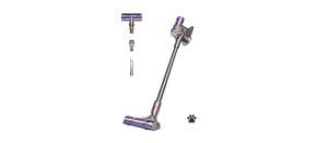 Dyson V8 Advanced silver/nickel tyčový vysavač