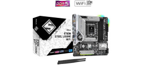 ASRock MB Sc LGA1700 B760M STEEL LEGEND WIFI, Intel B760, 4xDDR5, 1xDP, 1xHDMI, WI-FI, mATX ASRock MB Sc LGA1700 B760M STEEL LEGEND WIFI, Intel B760, 4xDDR5, 1xDP, 1xHDMI, WI-FI, mATX