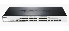 D-Link DGS-1510-28XMP 28-Port Gigabit Stackable PoE Smart Managed Switch including 4 10G SFP+, 370W PoE budget