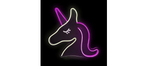 2Kids Toys LED NEON LIGHT lampička Jednorožec růžovobílý 2Kids Toys LED NEON LIGHT lampička Jednorožec růžovobílý