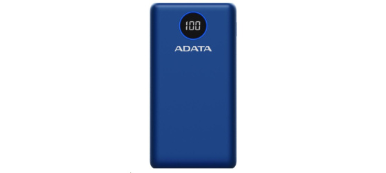 ADATA PowerBank P20000QCD - externí baterie pro mobil/tablet 20000mAh, 2,1A, modrá (74Wh)