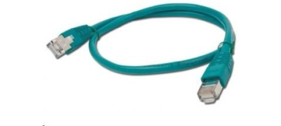 GEMBIRD kabel patchcord CAT6 stíněný FTP 0,5m, zelený