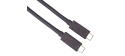 PREMIUMCORD Kabel USB4™ 40Gbps 8K@60Hz Thunderbolt 3, 0,8m