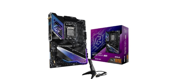ASRock MB Sc AM5 X870E NOVA WIFI, AMD X870, 4xDDR5, 1xHDMI, 2xUSB4, WI-FI