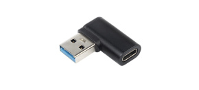 PremiumCord USB redukce USB-C  - USB3.0 typ A  (F/M), zahnutá 90°