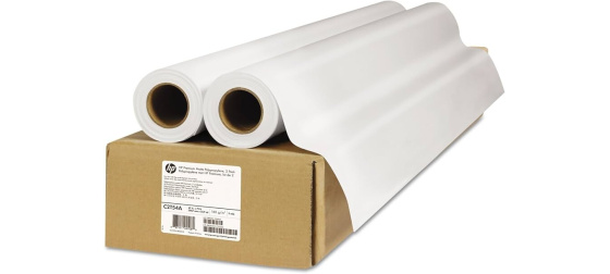 HP Everyday Matte Polypropylene. 2 pack, 203 microns (8 mil) • 120 g/m2 • 1524 mm x 30.5 m • 2-pack, CH027A
