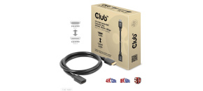 Club3D prodlužovací Ultra rychlý HDMI kabel, 4K120Hz, 8K60Hz, 48Gbps, M/F, 1m, 30 AWG
