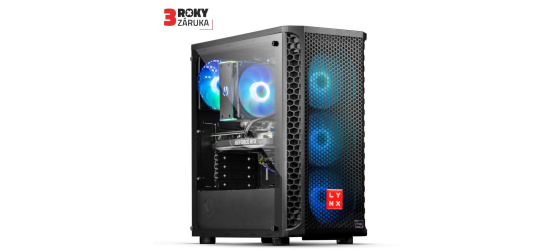 LYNX Herní PC Challenger i5 12400F 16GB 1TB SSD NVMe RTX 3060 12G W11 Home