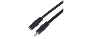 PremiumCord Kabel prodlužovací Jack 2.5mm- Jack 2.5mm M/F 2m