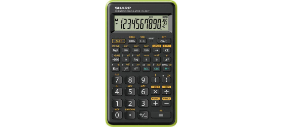 SHARP kalkulačka - EL-501T - zelená (balení blister)