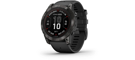 Garmin Fenix 7X PRO Sapphire Solar Carbon Gray DLC Titanium / Black Band, EU