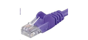PREMIUMCORD Patch kabel UTP RJ45-RJ45 CAT5e 1.5m fialová