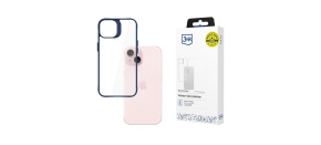 3mk ochranný kryt Satin Armor Case+ Blue pro Apple iPhone 15